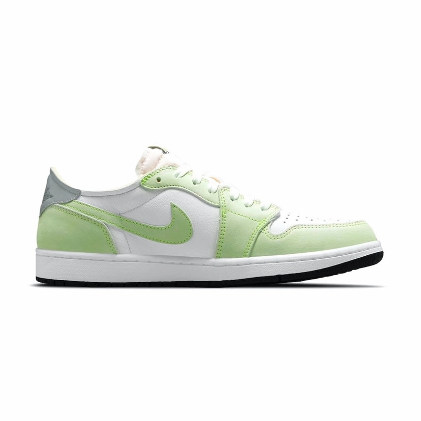 Air Jordan 1 Low OG White Ghost Green Black Retro Sneakers