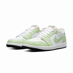 Air Jordan 1 Low OG White Ghost Green Black Air Jordan retro sneakers for street style