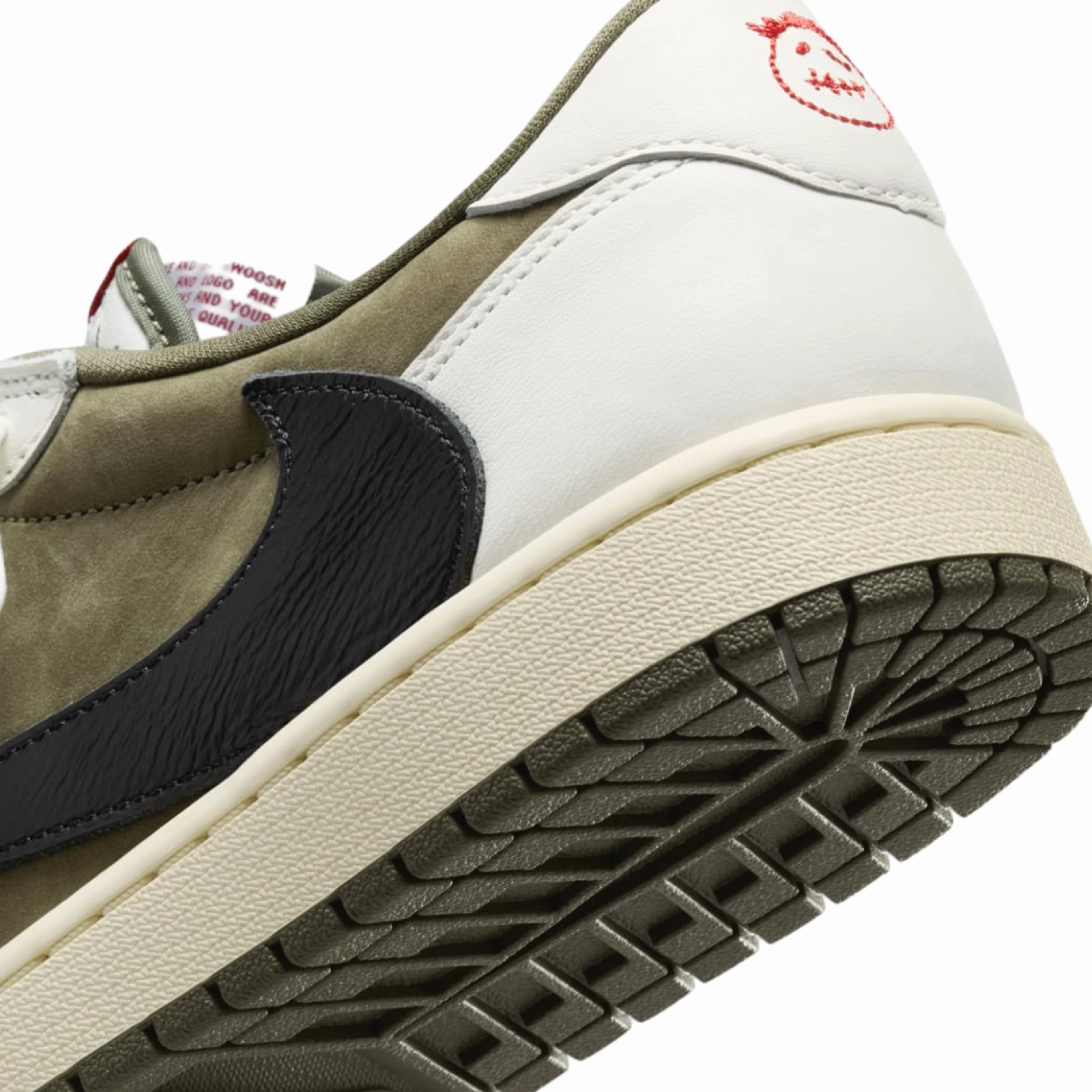 Air Jordan 1 Low OG x Travis Scott Medium Olive Black White Basketball Shoes
