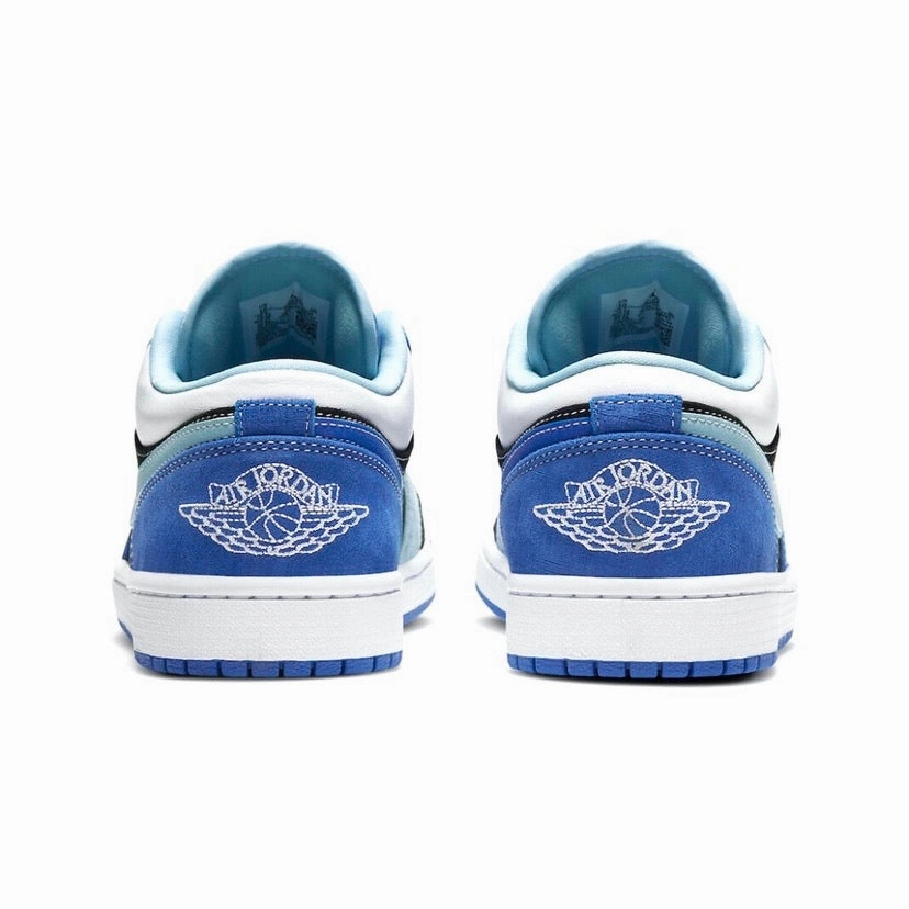 Air Jordan 1 Low Racer Blue Black Light Blue White Retro Sneakers