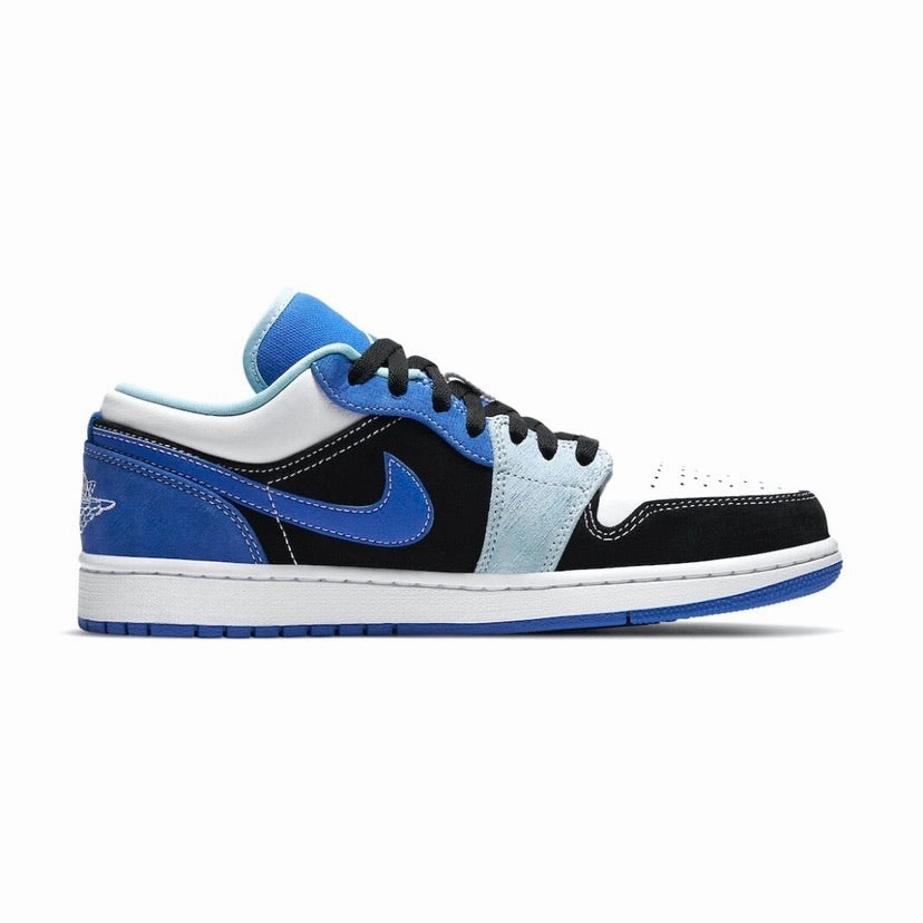Air Jordan 1 Low Racer Blue Black Light Blue White Retro Sneakers