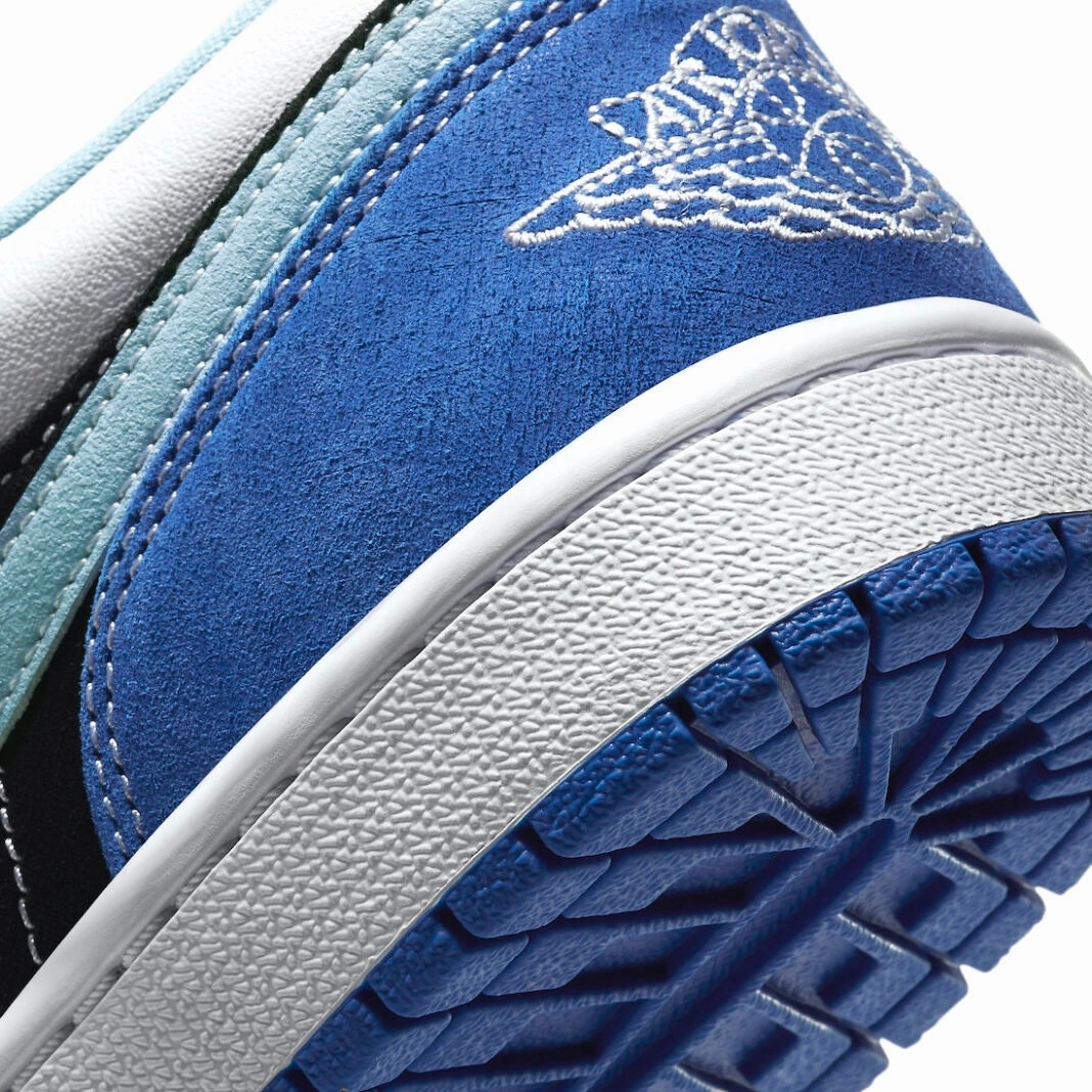 Air Jordan 1 Low Racer Blue Black Light Blue White Retro Sneakers