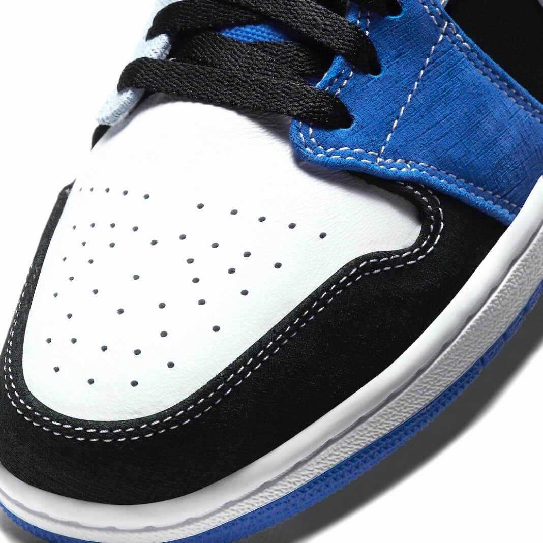 Air Jordan 1 Low Racer Blue Black Light Blue White Retro Sneakers