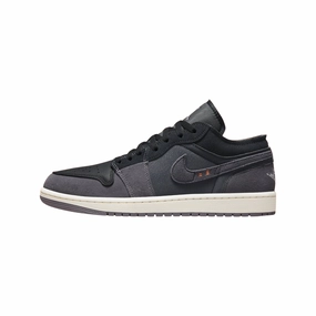 Air Jordan 1 Low SE Craft Inside Out Black Grey Orange Air Jordan basketball shoes with classic look