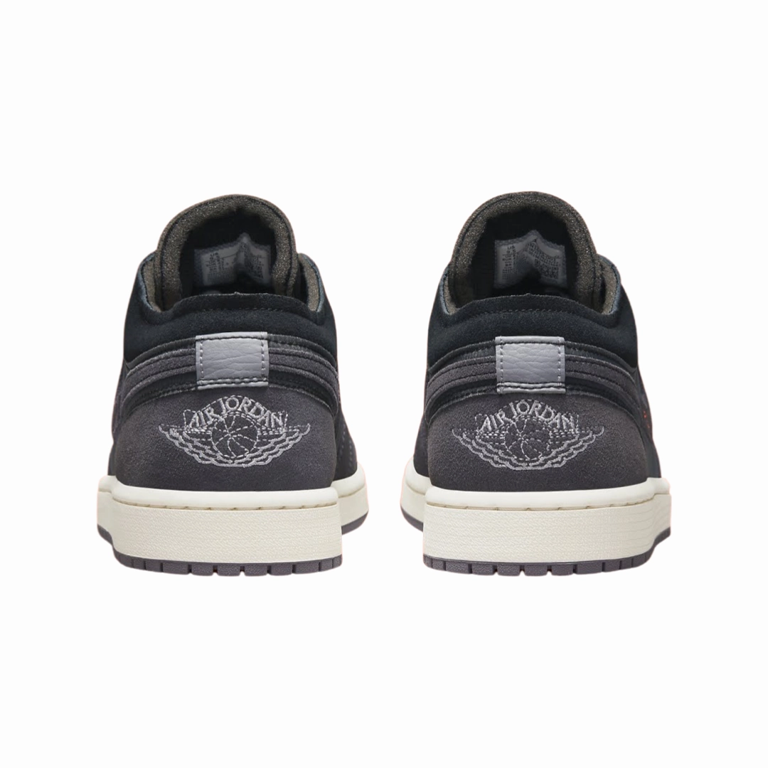 Air Jordan 1 Low SE Craft Inside Out Black Grey Orange Basketball Shoes