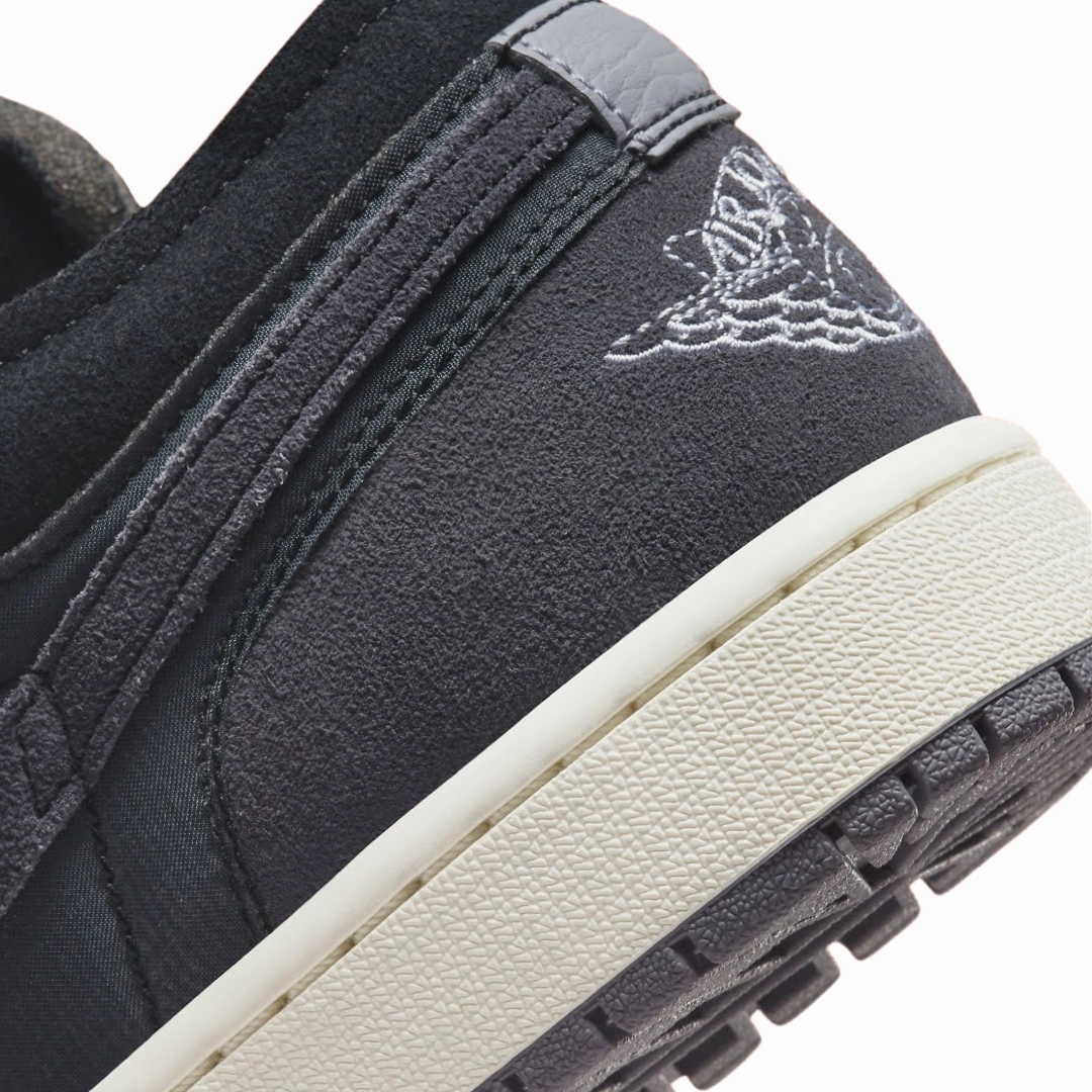 Air Jordan 1 Low SE Craft Inside Out Black Grey Orange Basketball Shoes