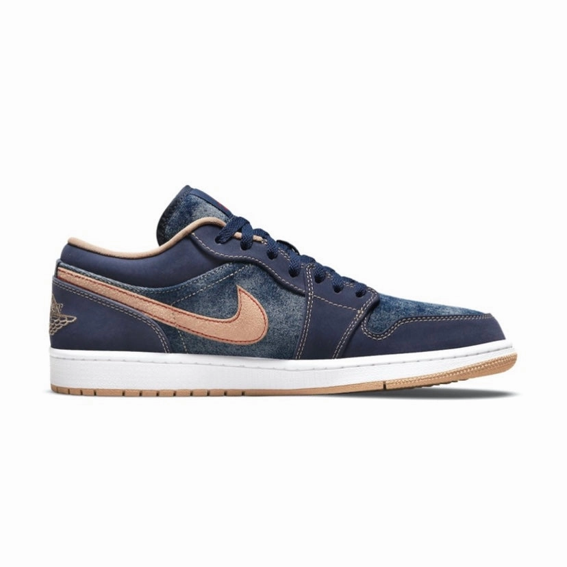Air Jordan 1 Low SE Denim Grey Basketball Shoes