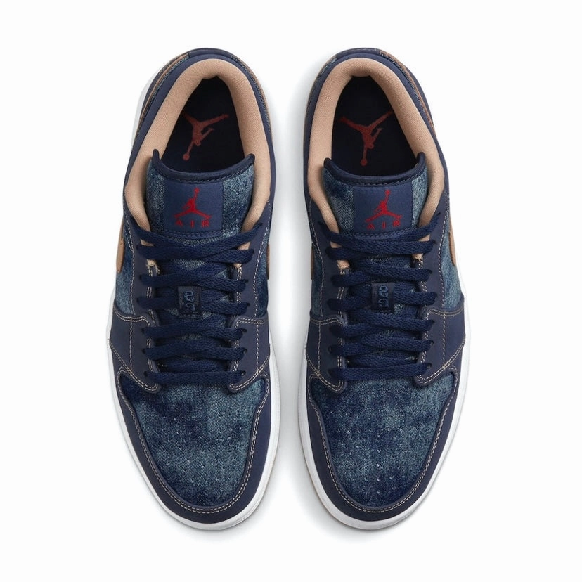 Air Jordan 1 Low SE Denim Grey Basketball Shoes