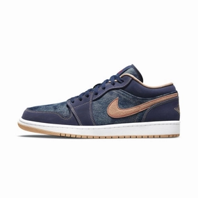 Air Jordan 1 Low SE Denim Grey Air Jordan basketball shoes with classic look