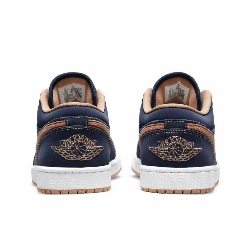 Air Jordan 1 Low SE Denim Grey Basketball Shoes