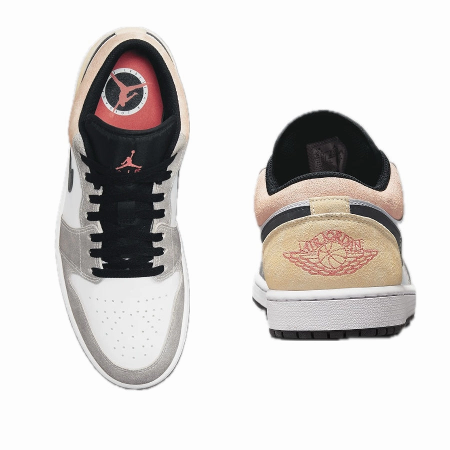 Air Jordan 1 Low SE Flight Club Black Magic Ember Sundial White Basketball Shoes