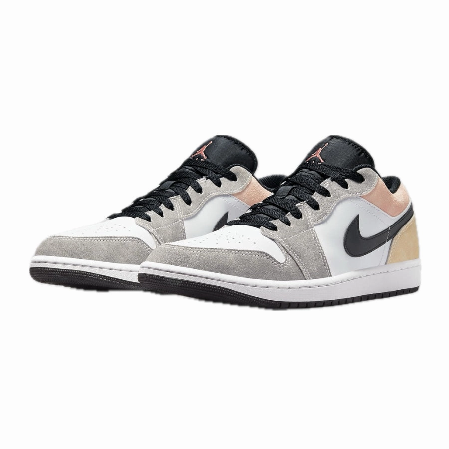 Air Jordan 1 Low SE Flight Club Black Magic Ember Sundial White Basketball Shoes