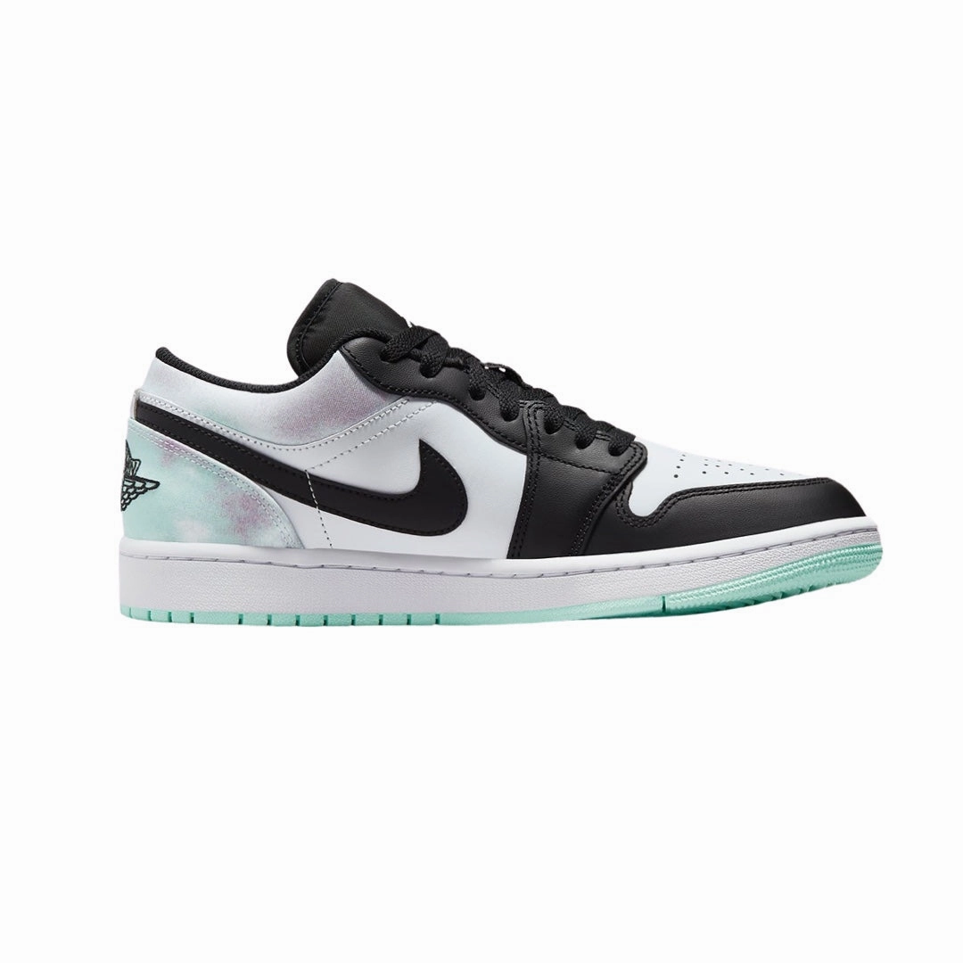 Air Jordan 1 Low SE GS Tie Dye Black White Multi Basketball Shoes