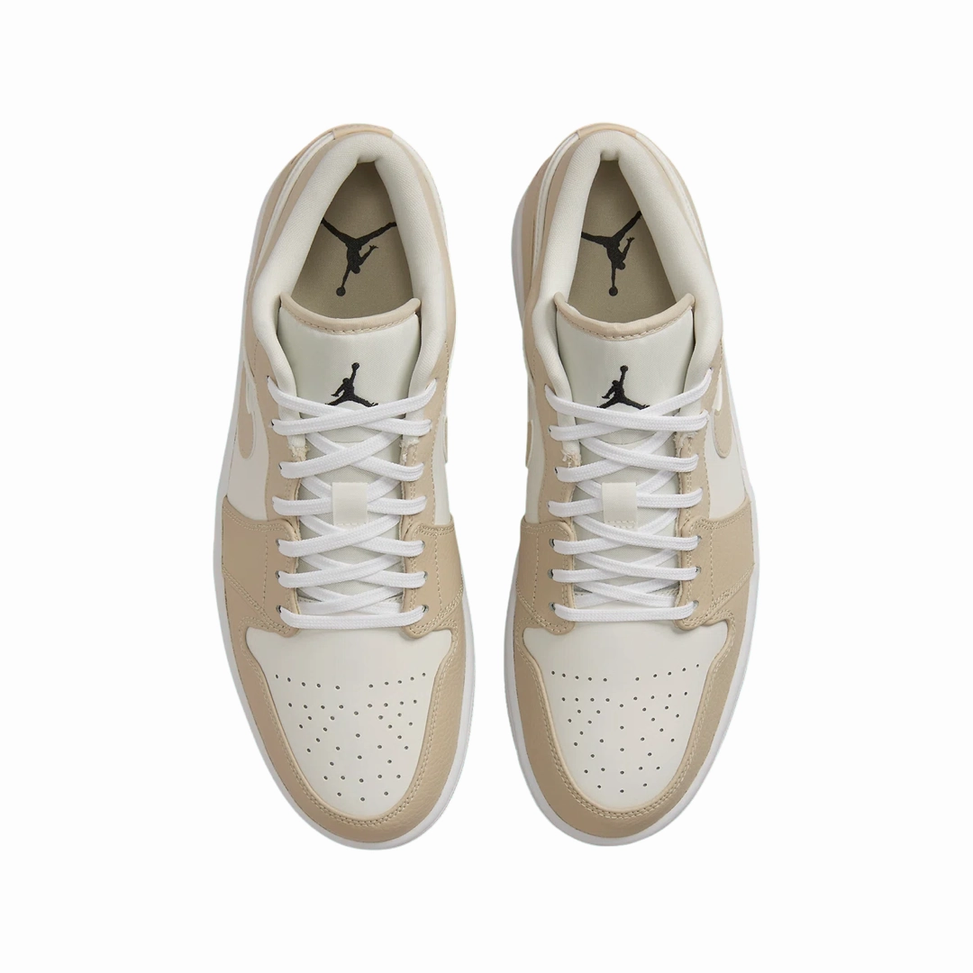 Air Jordan 1 Low SE Heavy Tan Leather Sail Rattan University Red Basketball Shoes