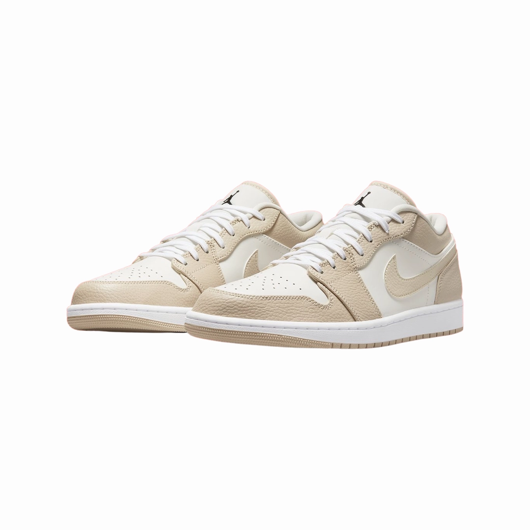 Air Jordan 1 Low SE Heavy Tan Leather Sail Rattan University Red Basketball Shoes