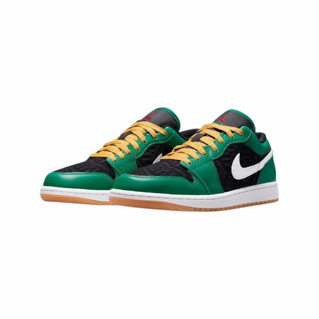 Air Jordan 1 Low SE Holiday Special Christmas Malachite Black Taxi Fire Red Basketball Shoes