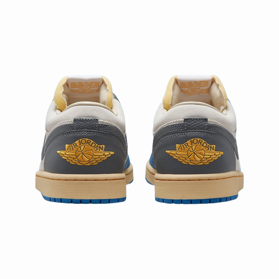Air Jordan 1 Low SE UNC Grey Dutch Blue Smoke Grey Sail Basketball Shoes