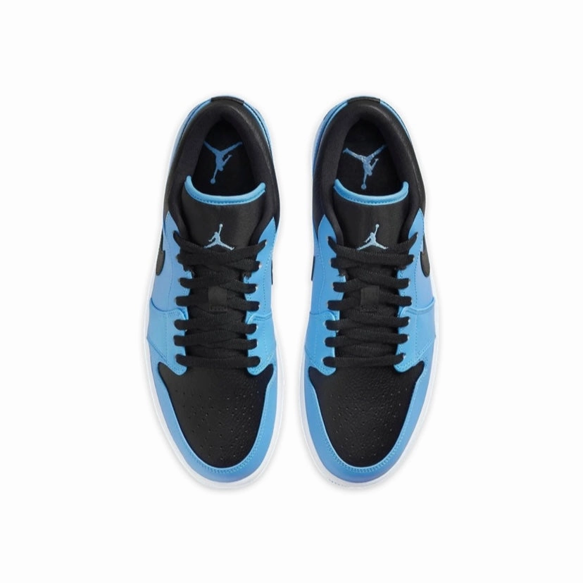 Air Jordan 1 Low University Blue Black Retro Sneakers