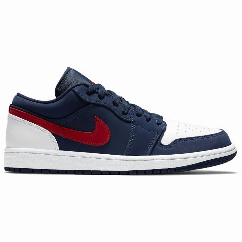 Air Jordan 1 Low USA Blue White Red Retro Sneakers
