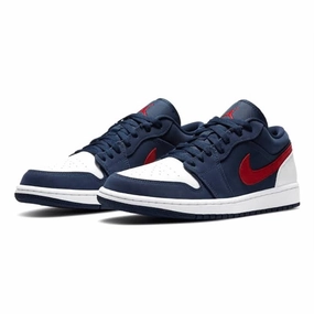 Air Jordan 1 Low USA Blue White Red Air Jordan retro sneakers for street style