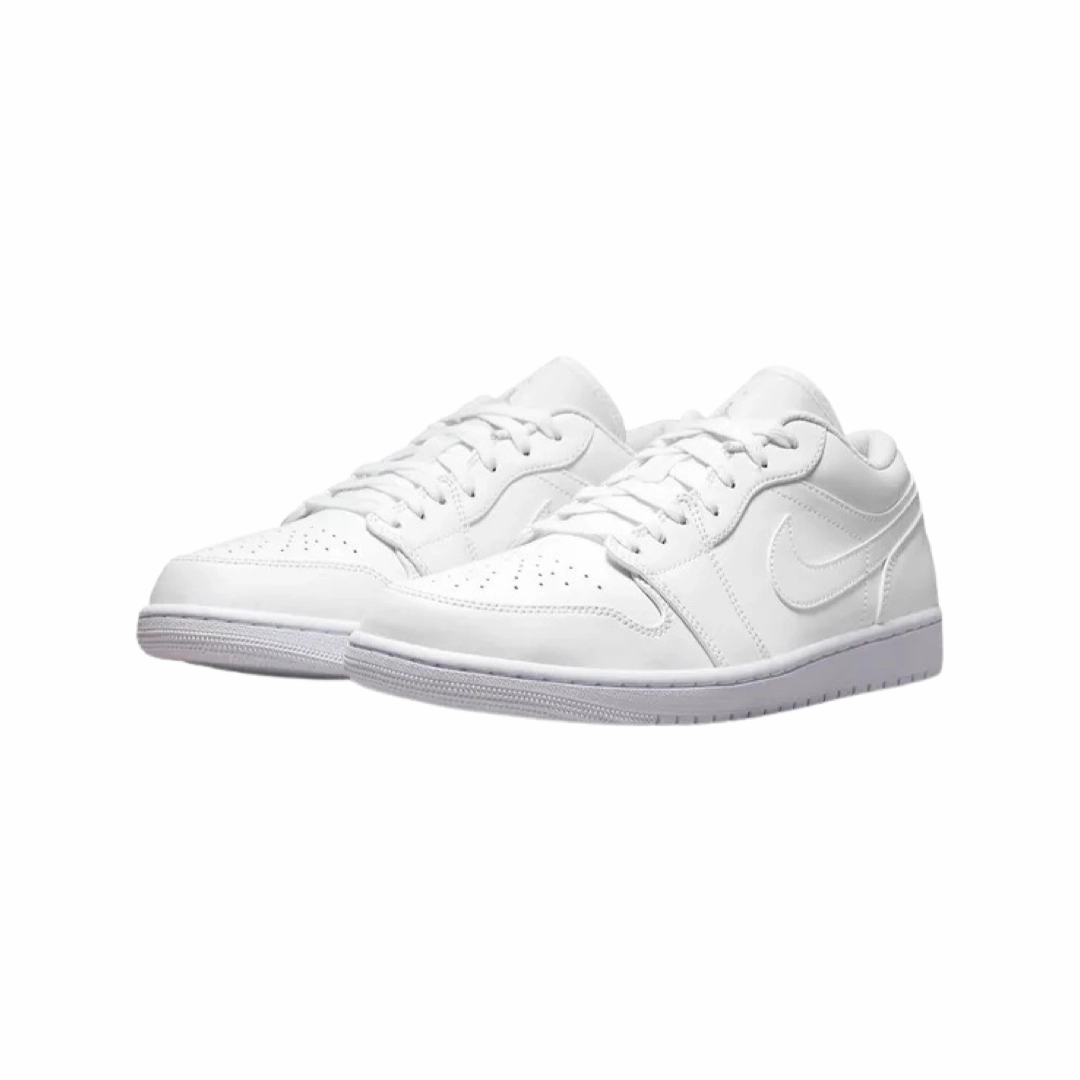 Air Jordan 1 Low White White Basketball Shoes