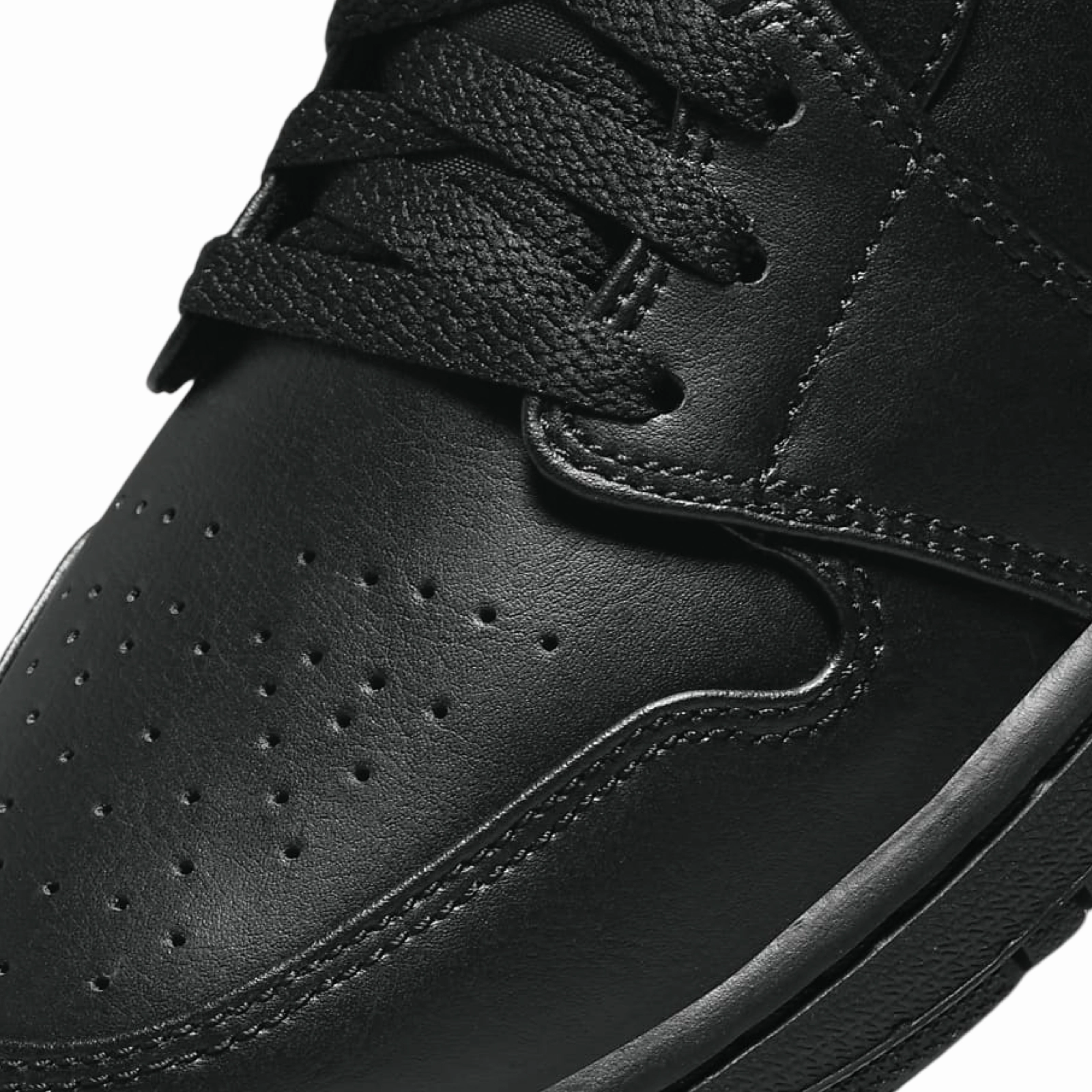 Air Jordan 1 Mid Black Black Black Basketball Shoes