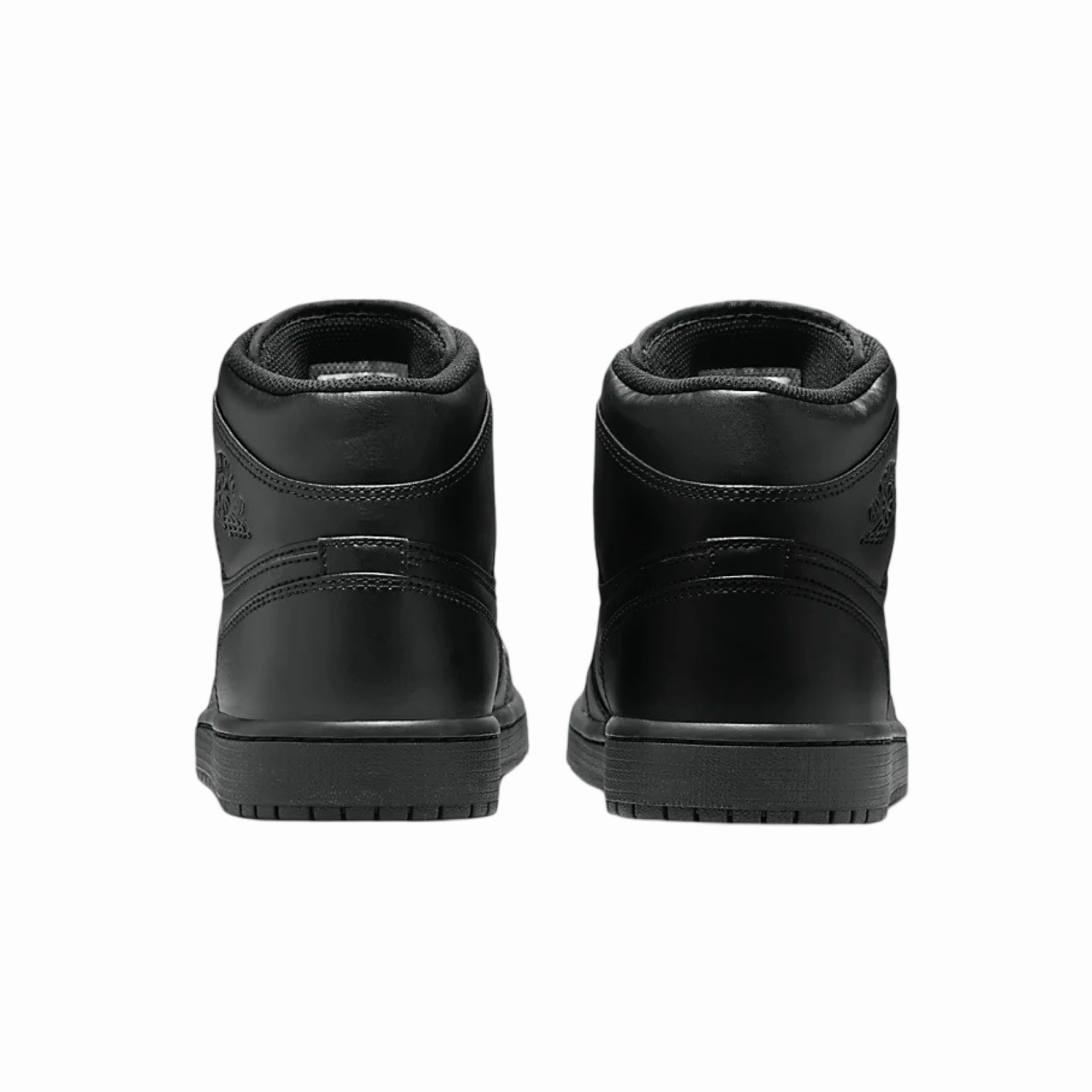 Air Jordan 1 Mid Black Black Black Basketball Shoes