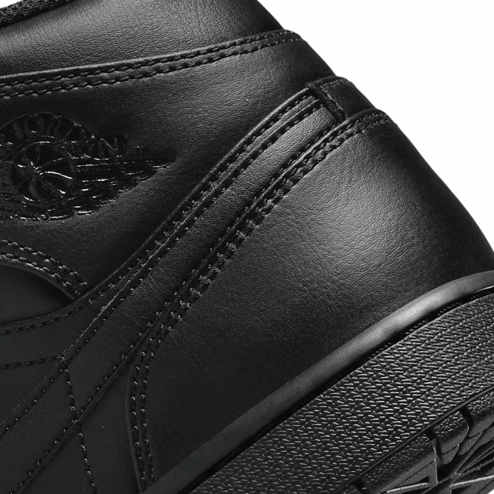 Air Jordan 1 Mid Black Black Black Basketball Shoes