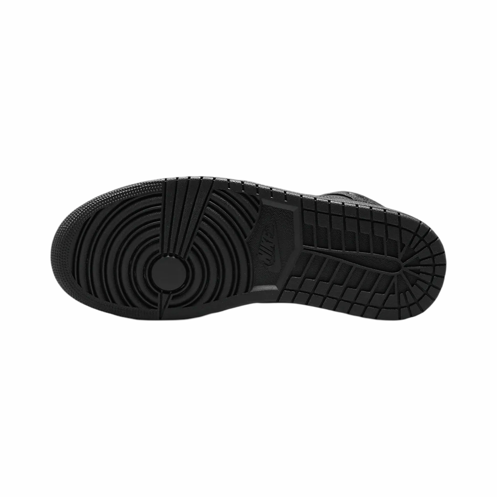 Air Jordan 1 Mid Black Black Black Basketball Shoes