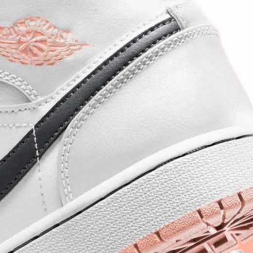 Air Jordan 1 Mid GS Arctic Orange Retro Sneakers