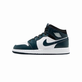 Air Jordan 1 Mid GS Armory Blue White Air Jordan basketball shoes with classic look