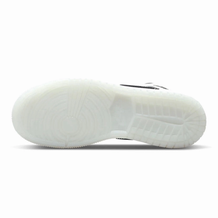 Air Jordan 1 Mid GS Diamond Pearl White Black Basketball Shoes