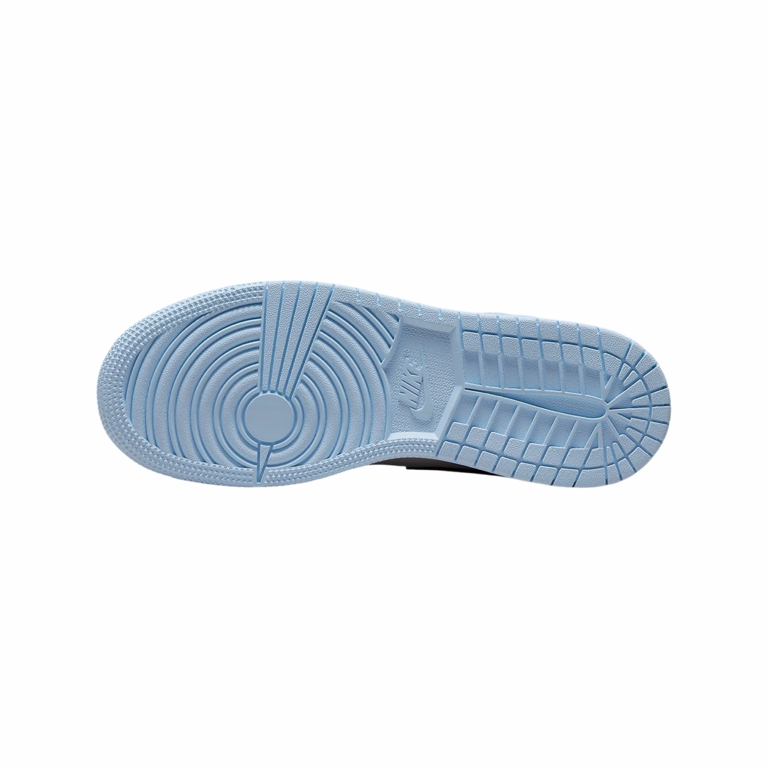 Air Jordan 1 Mid GS Ice Blue Black Sail White Basketball Shoes