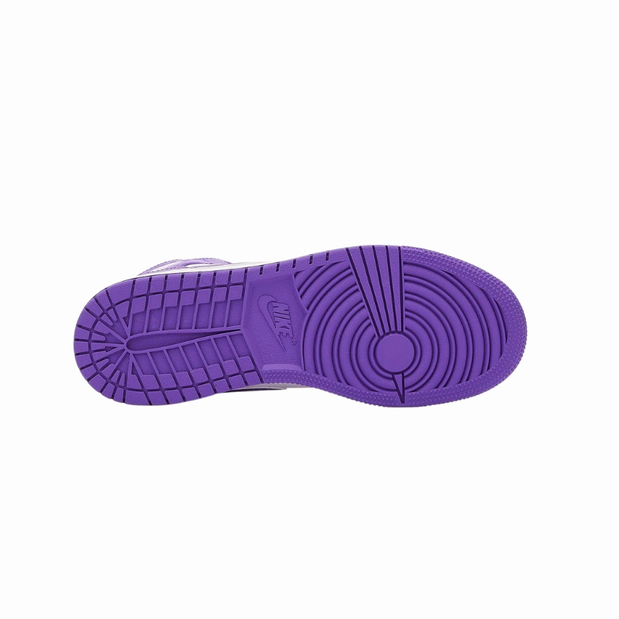 Air Jordan 1 Mid (GS) Purple Venom Basketball Shoes