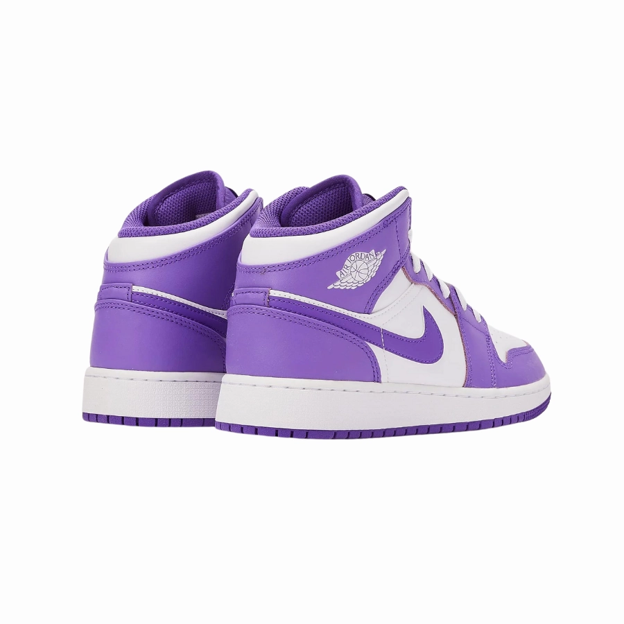 Air Jordan 1 Mid (GS) Purple Venom Basketball Shoes