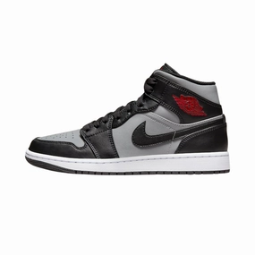 Air Jordan 1 Mid GS Shadow Red Black Gym Red Air Jordan basketball shoes with classic look