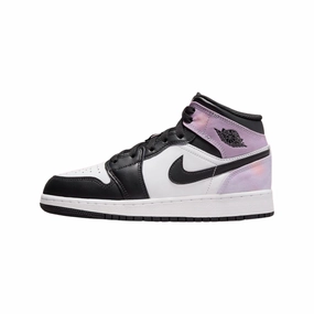 Air Jordan 1 Mid GS Zen Master Tie Dye Bleached Coral White Air Jordan basketball shoes with classic look