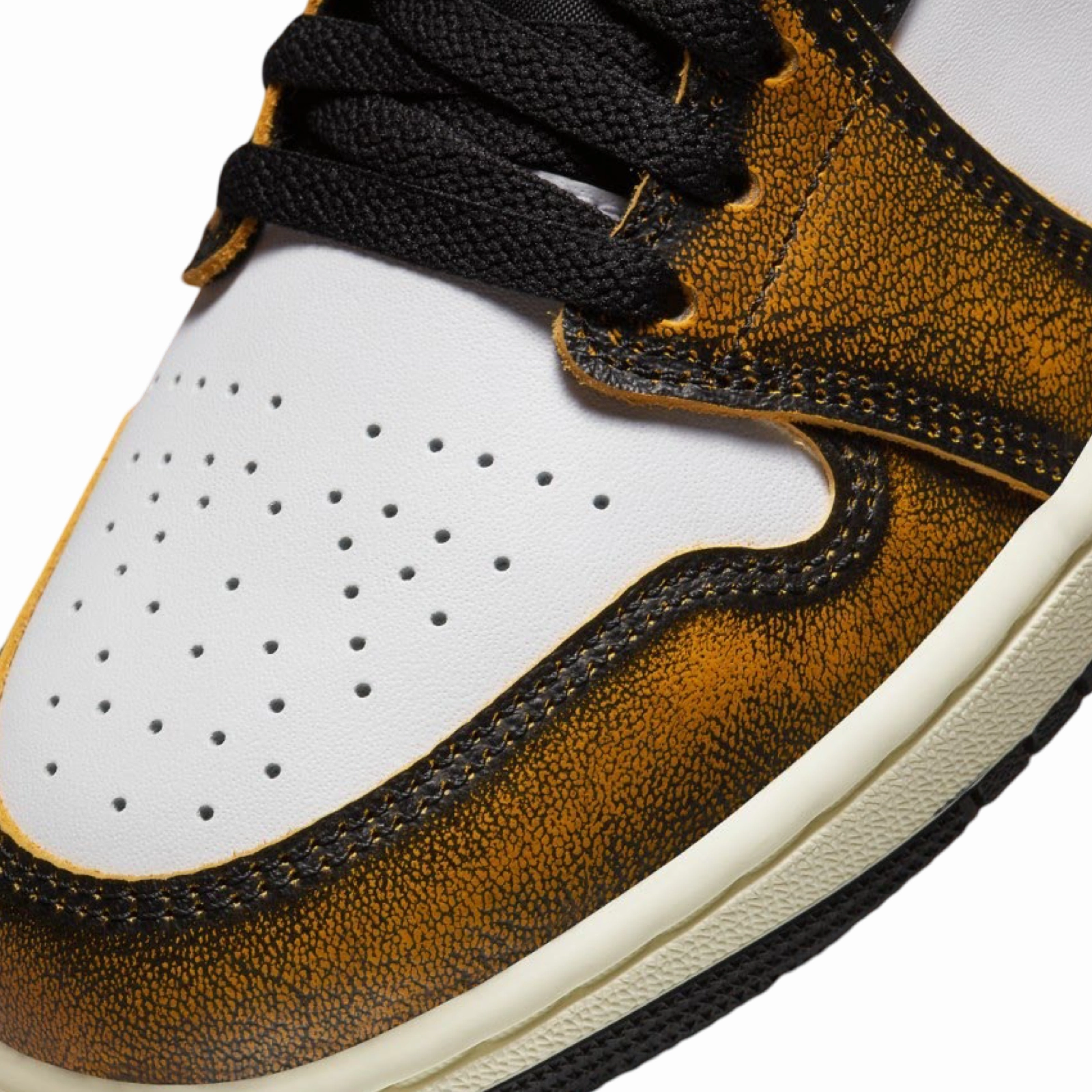 Air Jordan 1 Mid Orange Wear Away Basketball Shoes