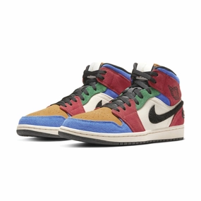 Air Jordan 1 Mid SE Fearless Blue the Great Air Jordan retro sneakers for street style