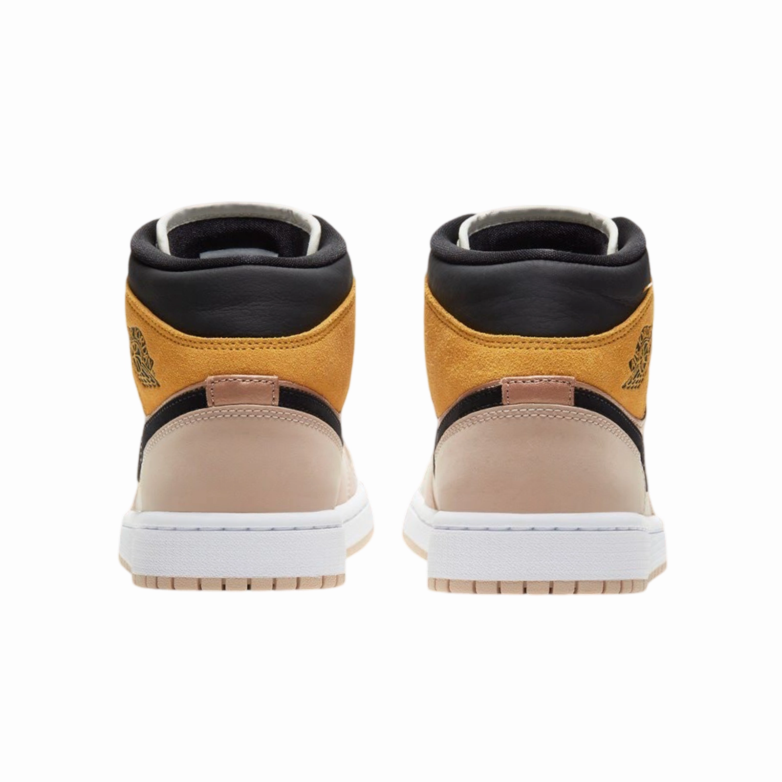 Air Jordan 1 Mid SE Particle Beige Black Basketball Shoes