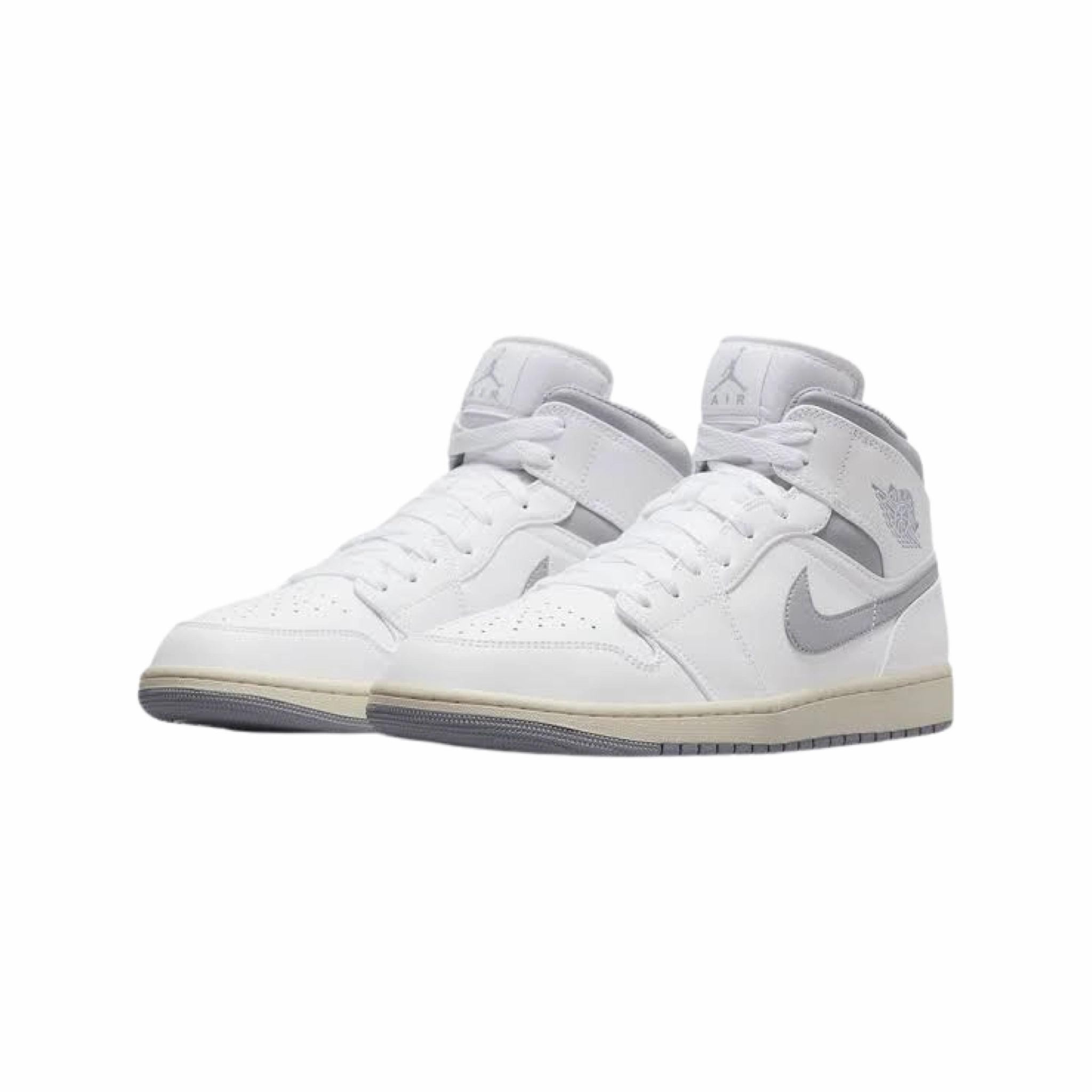 Air Jordan 1 Mid White Stealth Basketball Shoes