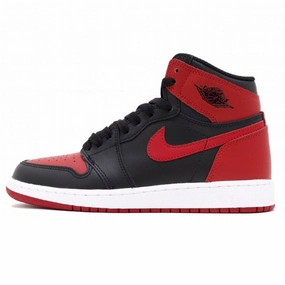 Air Jordan 1 Retro High OG BG GS Banned 2016 Black Varsity Red White Air Jordan retro sneakers for street style