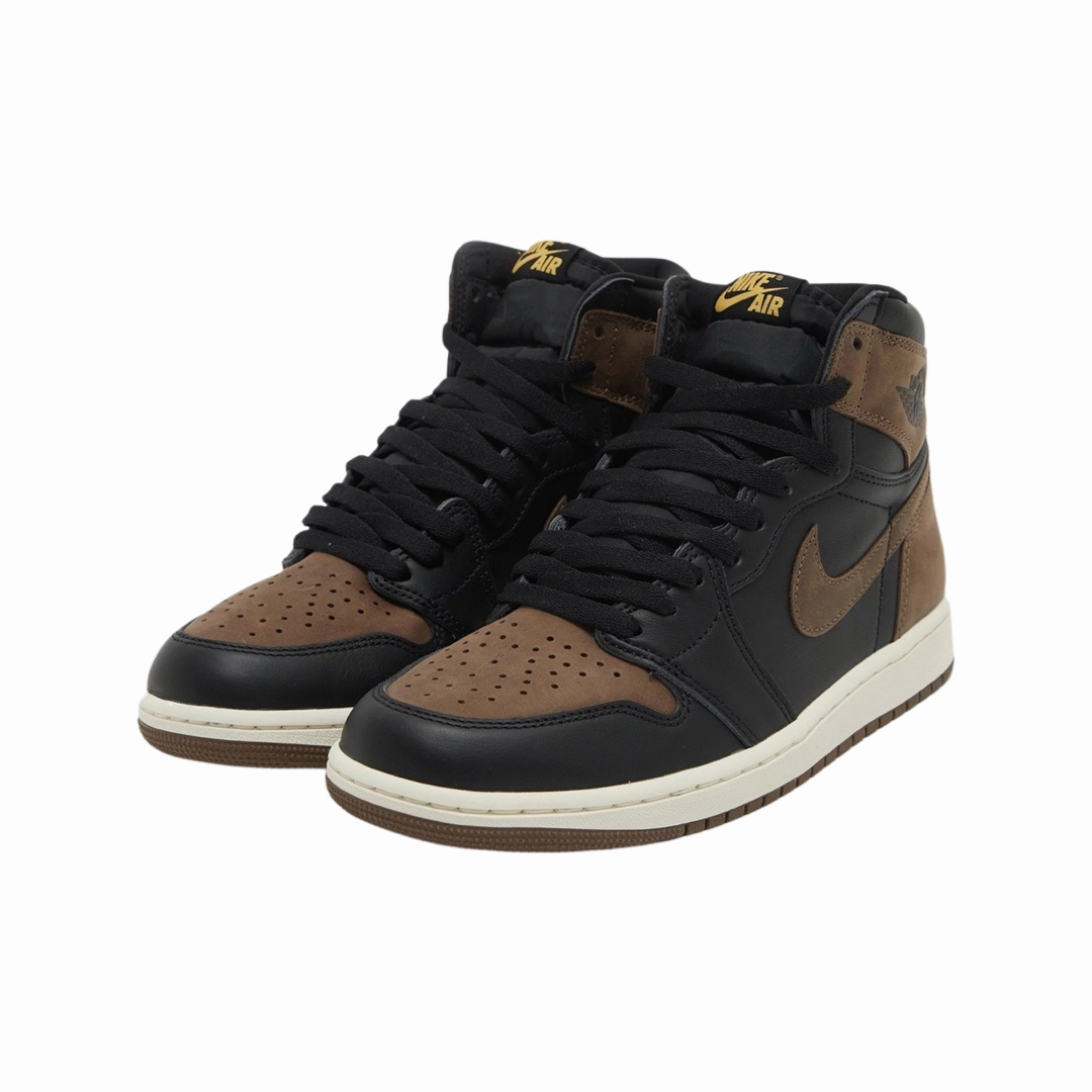 Air Jordan 1 Retro High OG Black Metallic Gold Palomino Basketball Shoes