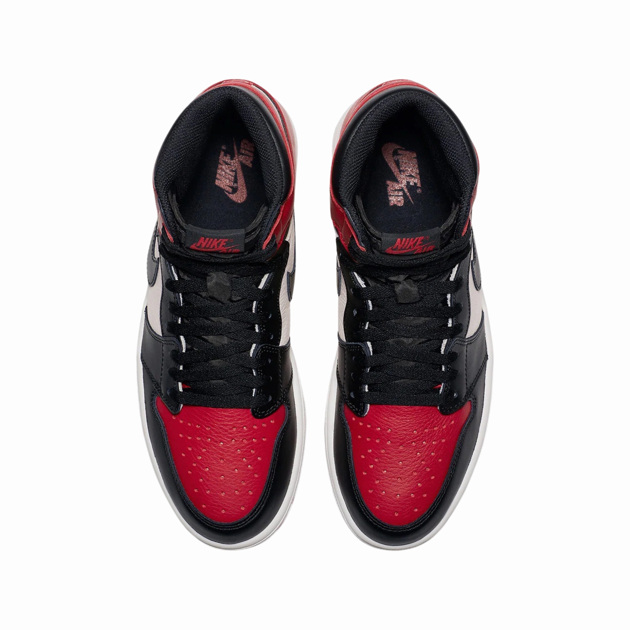 Air Jordan 1 Retro High OG Bred Toe Gym Red Black Summit White Retro Sneakers