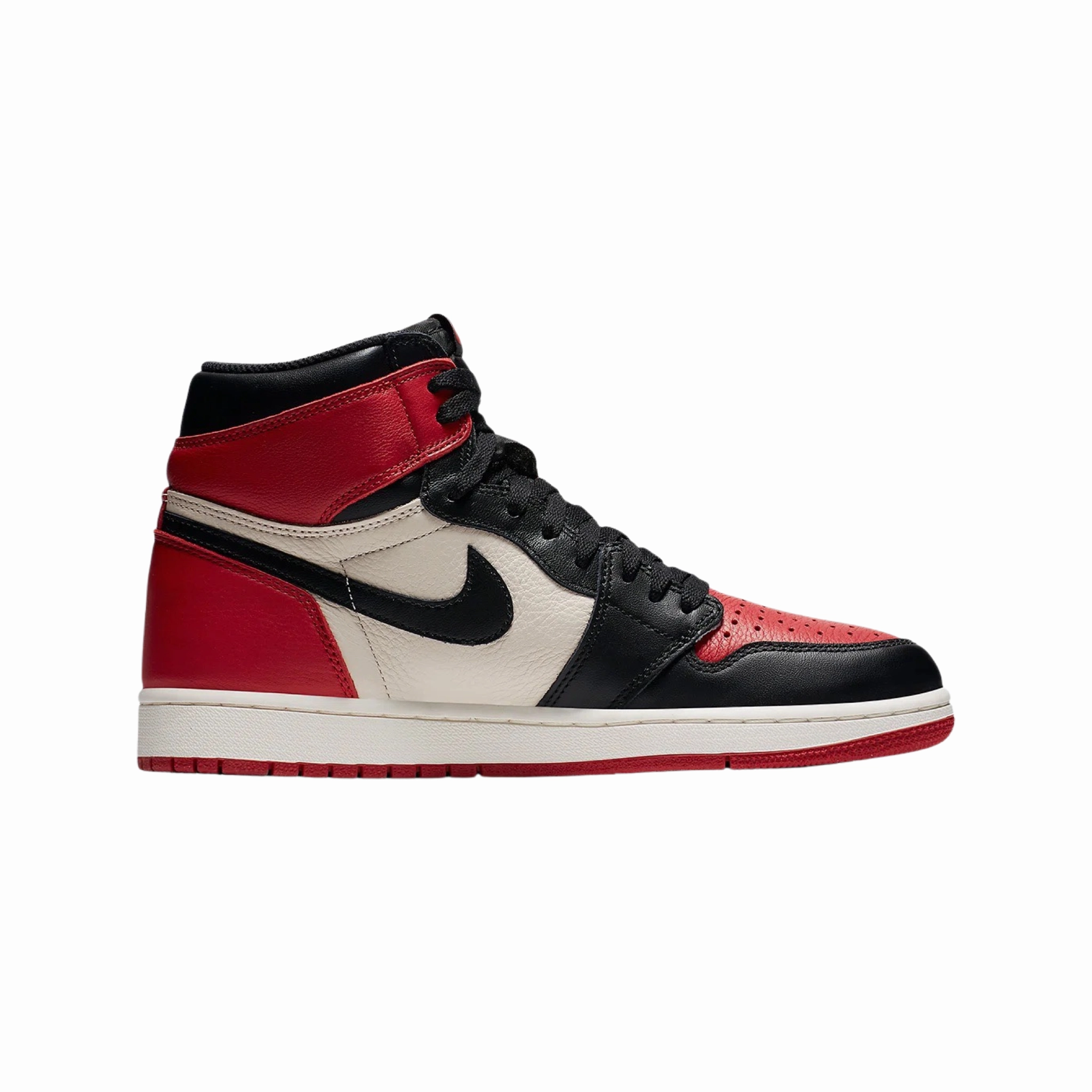Air Jordan 1 Retro High OG Bred Toe Gym Red Black Summit White Retro Sneakers