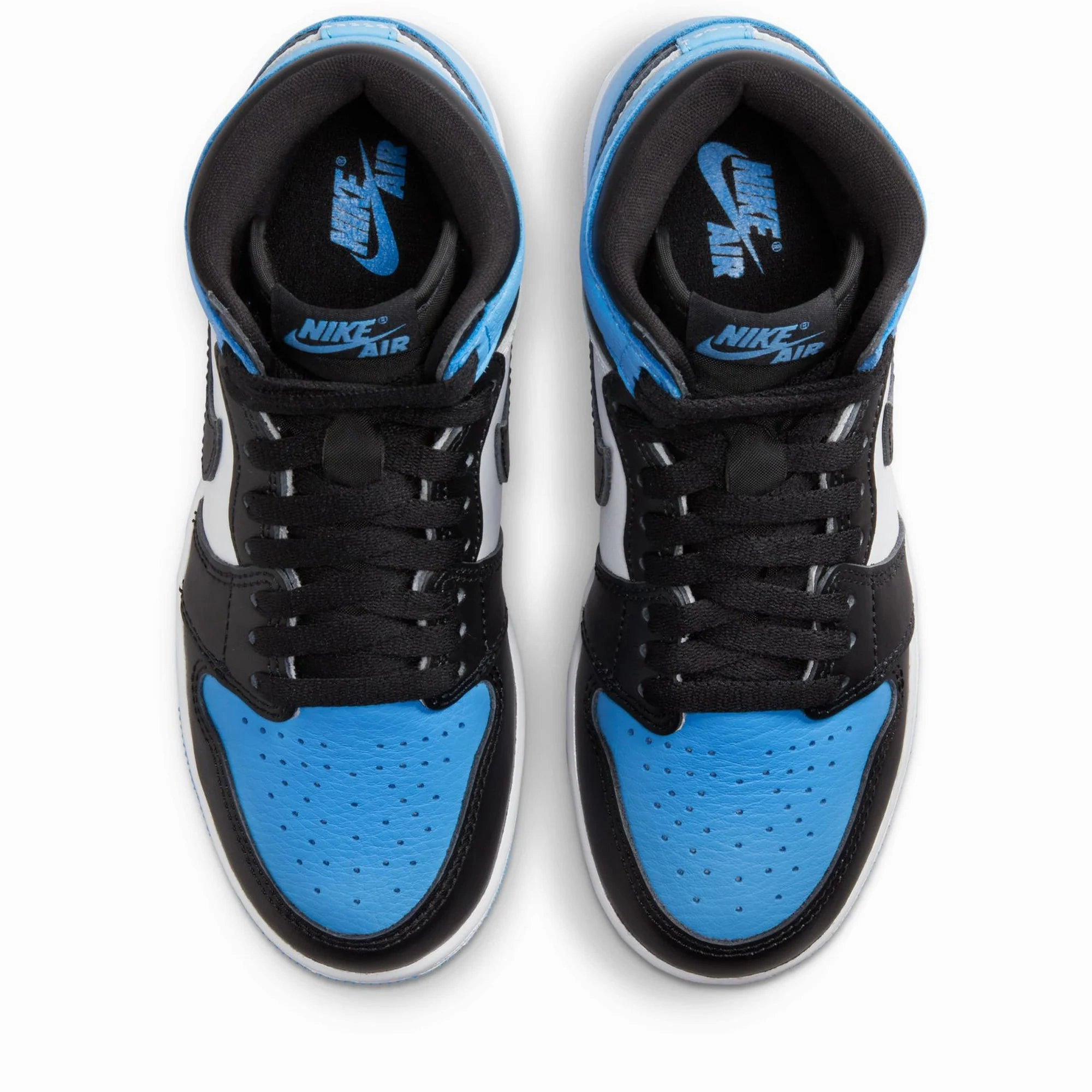 Air Jordan 1 Retro High OG GS UNC Toe University Blue Black White Basketball Shoes