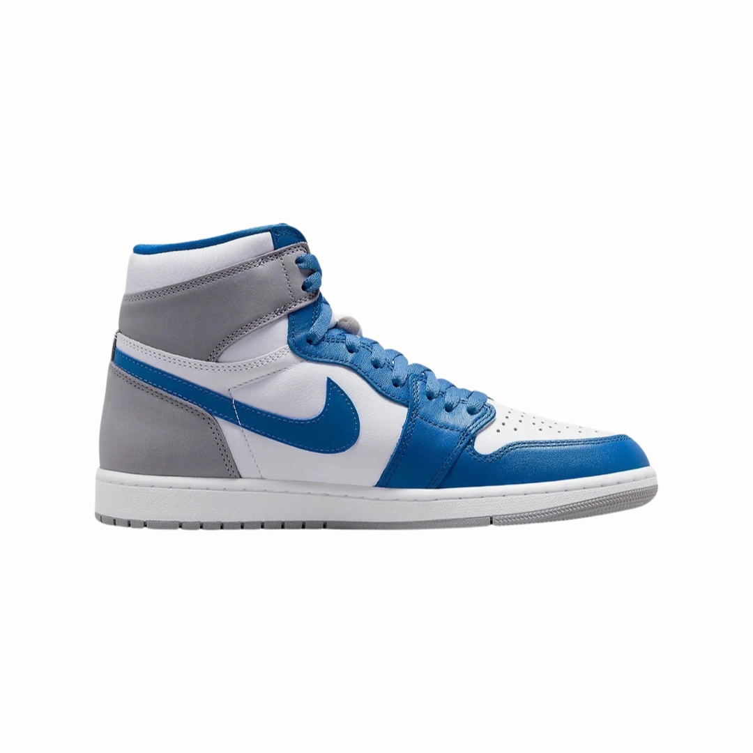 Air Jordan 1 Retro High OG True Blue White Cement Grey Basketball Shoes