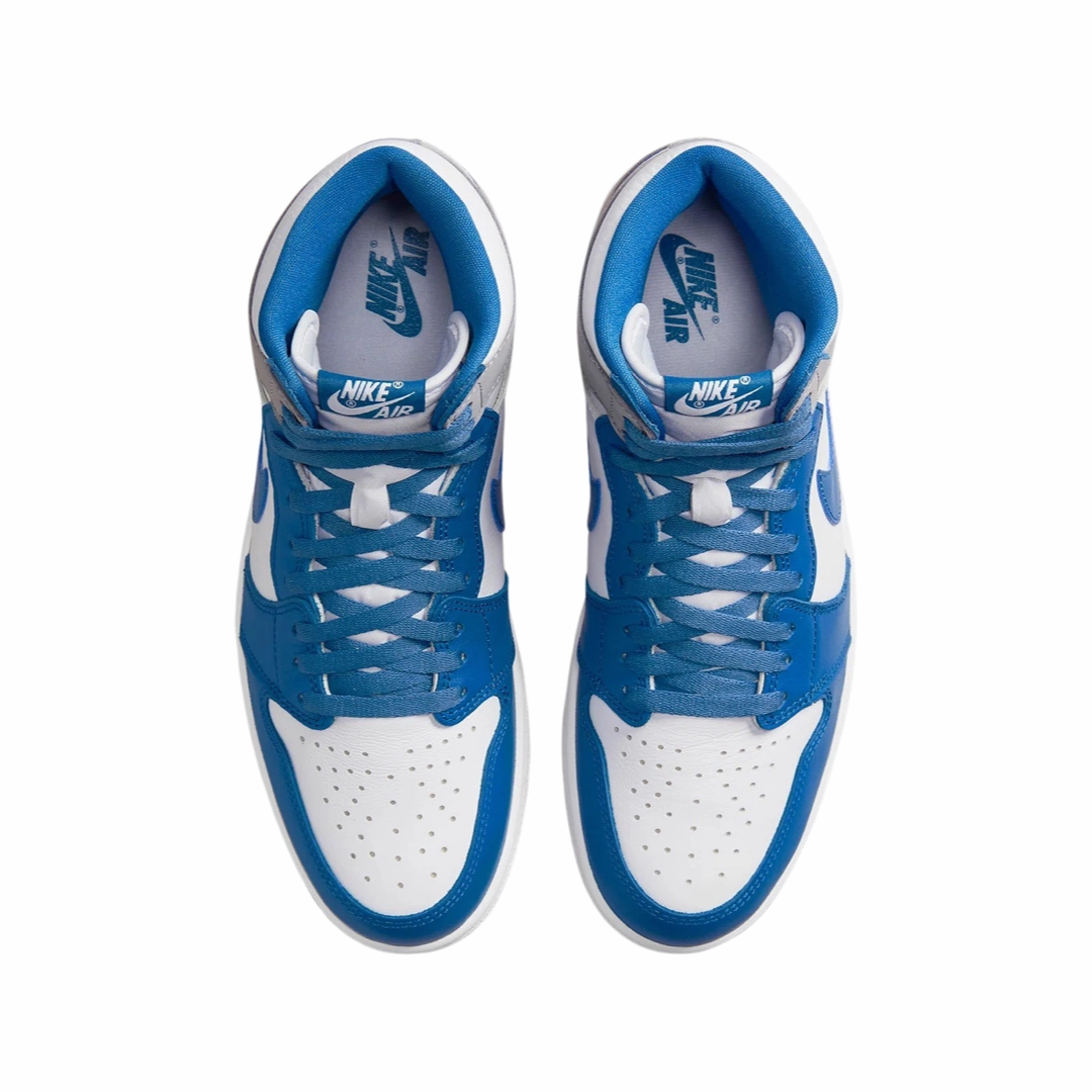 Air Jordan 1 Retro High OG True Blue White Cement Grey Basketball Shoes
