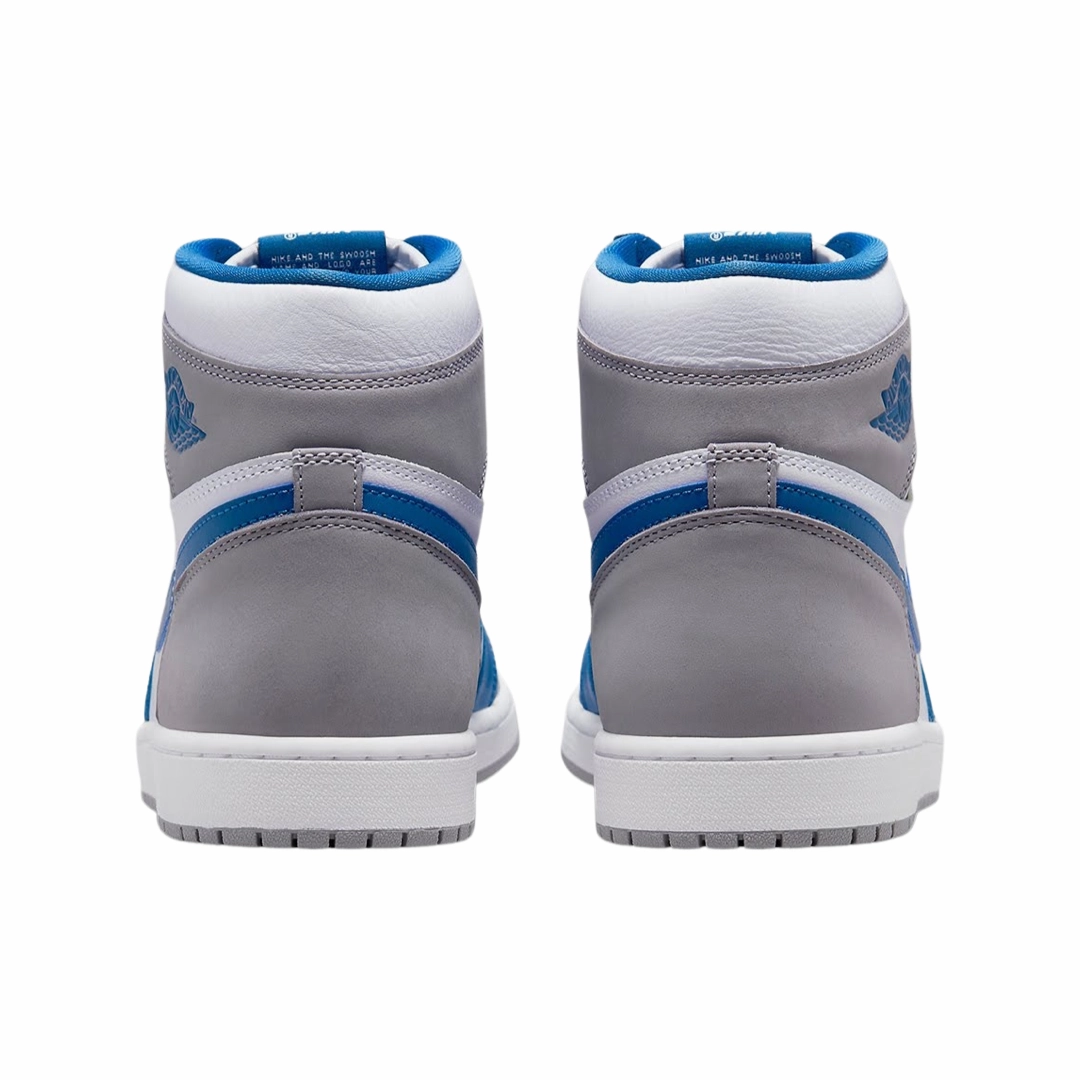 Air Jordan 1 Retro High OG True Blue White Cement Grey Basketball Shoes