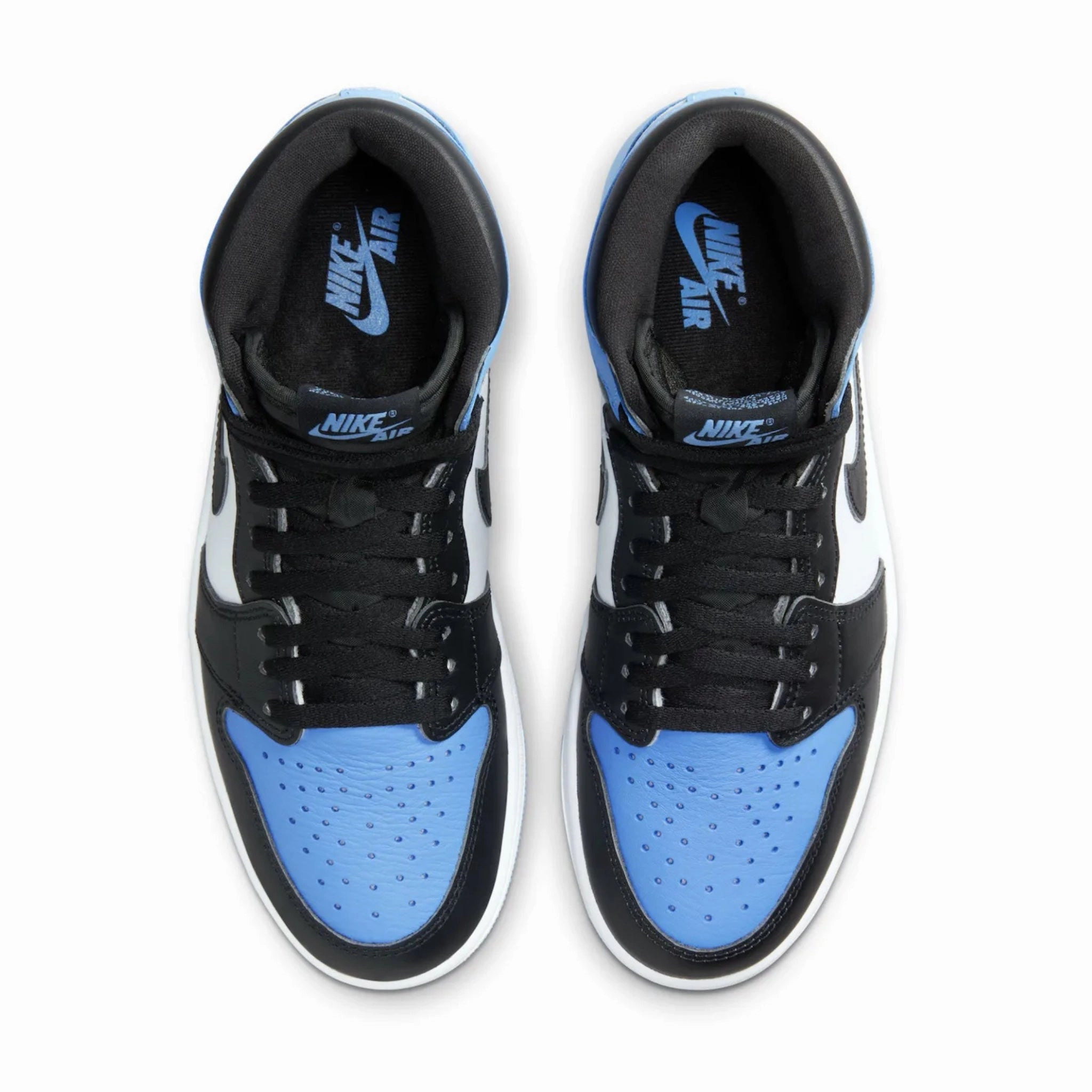 Air Jordan 1 Retro High OG UNC Toe University Blue Black White Basketball Shoes